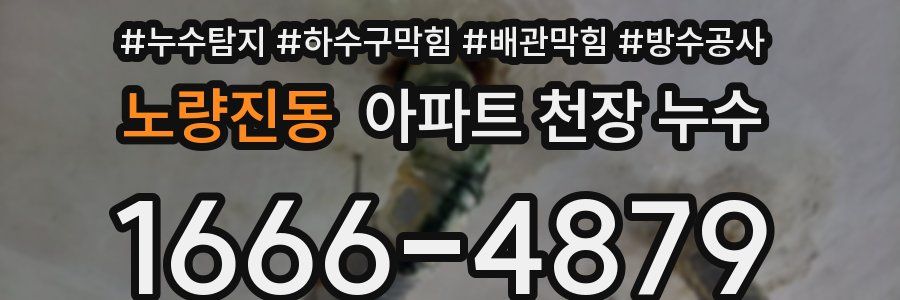 노량진동 아파트 천장 누수