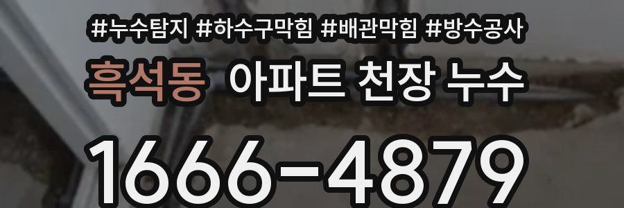 흑석동 아파트 천장 누수