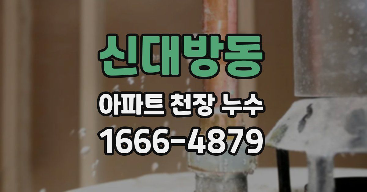 신대방동 아파트 천장 누수