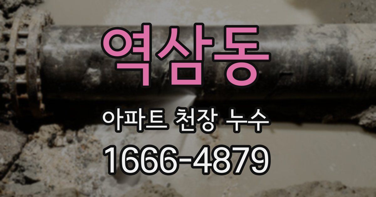 역삼동 아파트 천장 누수
