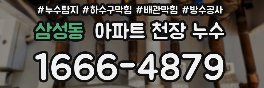 삼성동 아파트 천장 누수