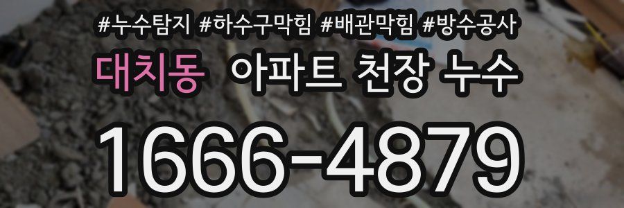 대치동 아파트 천장 누수