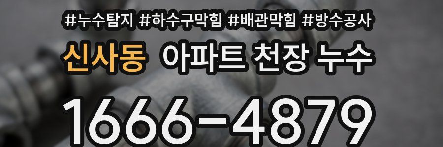 신사동 아파트 천장 누수
