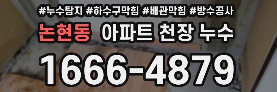 논현동 아파트 천장 누수