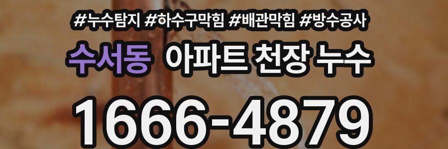 수서동 아파트 천장 누수