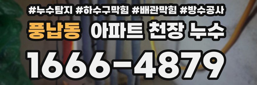 풍납동 아파트 천장 누수