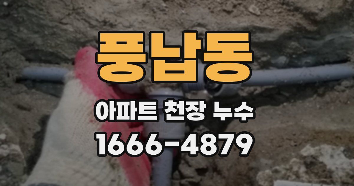 풍납동 아파트 천장 누수