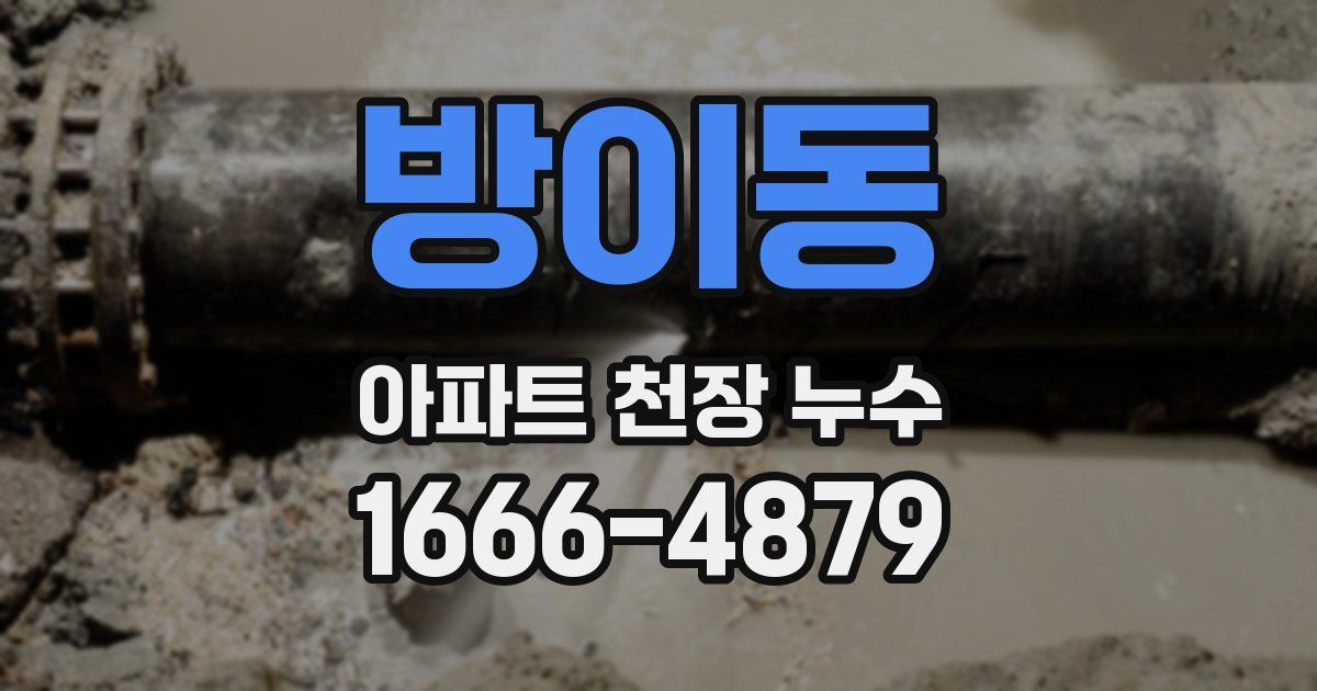 방이동 아파트 천장 누수