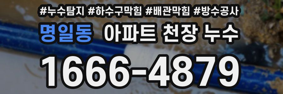 명일동 아파트 천장 누수