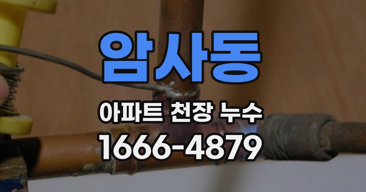 암사동 아파트 천장 누수
