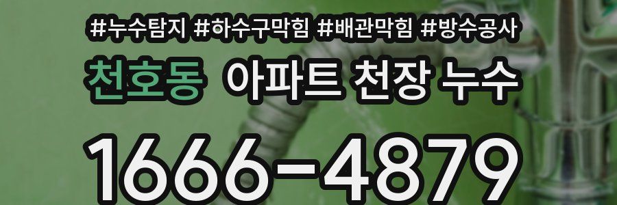 천호동 아파트 천장 누수
