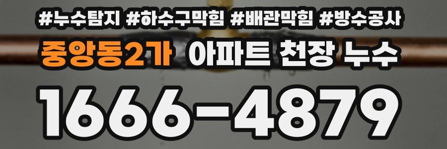 중앙동2가 아파트 천장 누수