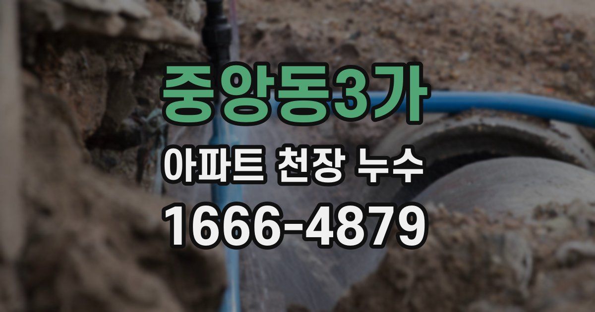 중앙동3가 아파트 천장 누수