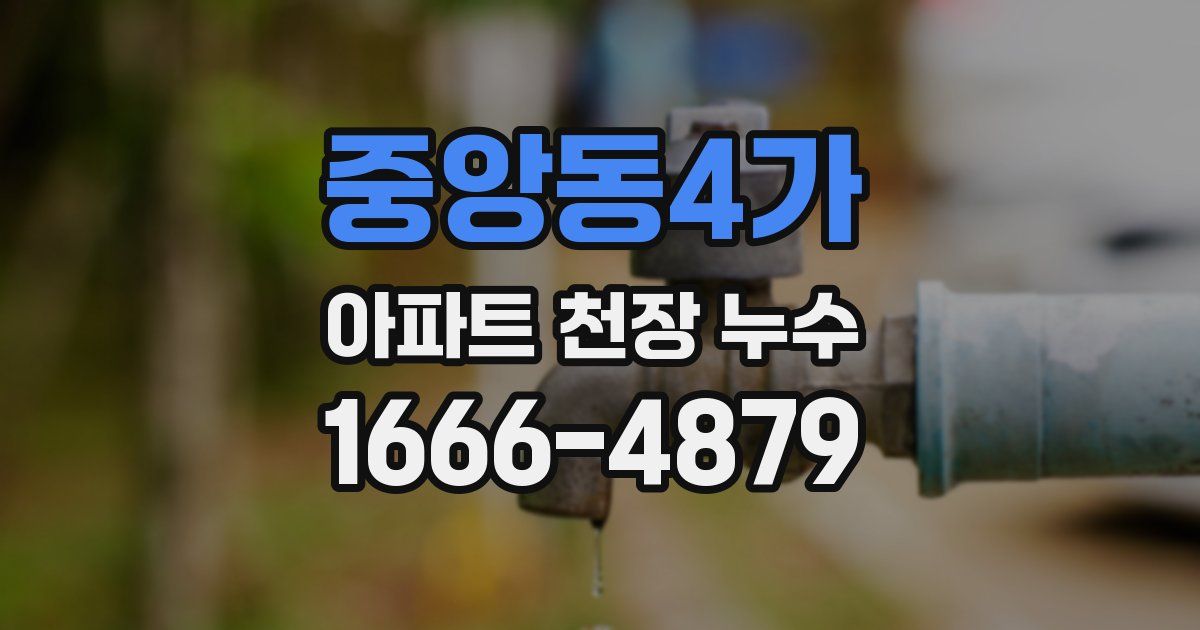 중앙동4가 아파트 천장 누수