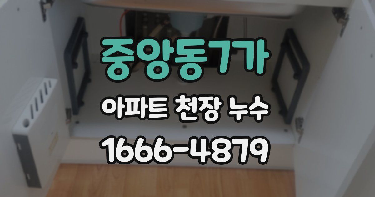 중앙동7가 아파트 천장 누수