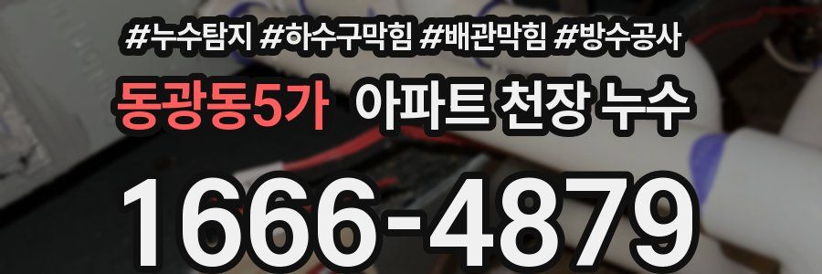 동광동5가 아파트 천장 누수