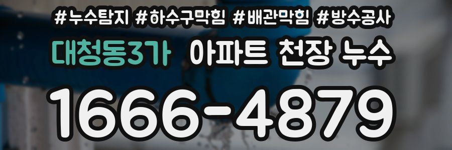 대청동3가 아파트 천장 누수