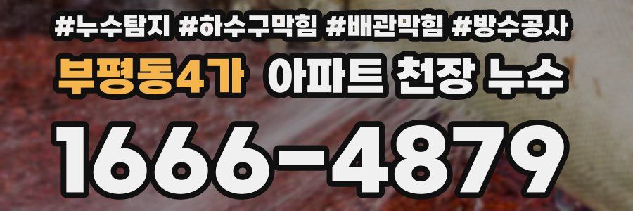 부평동4가 아파트 천장 누수