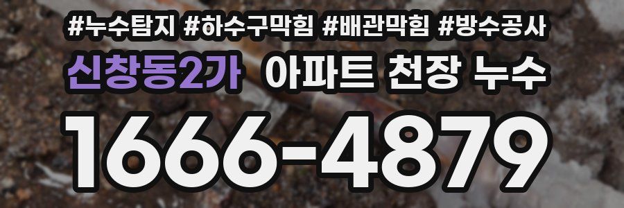 신창동2가 아파트 천장 누수