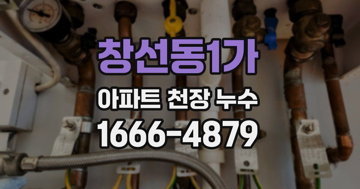 창선동1가 아파트 천장 누수