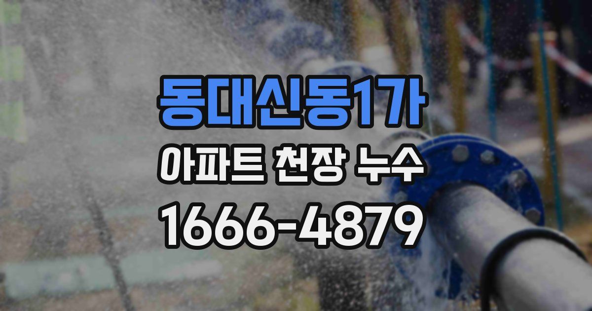 동대신동1가 아파트 천장 누수