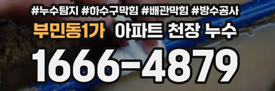 부민동1가 아파트 천장 누수
