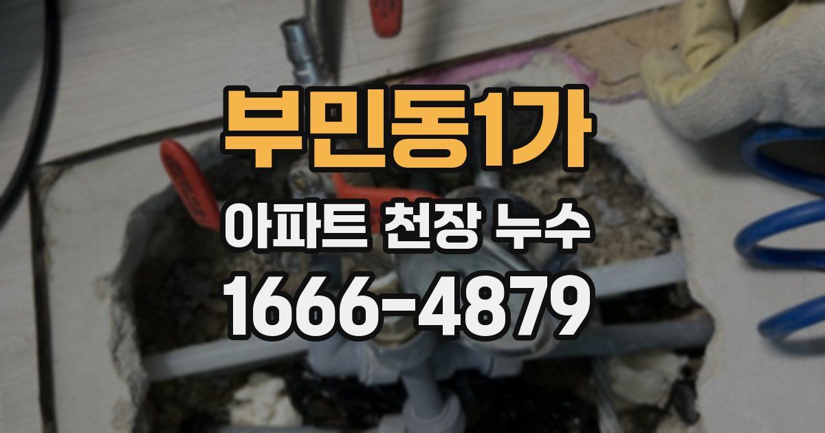 부민동1가 아파트 천장 누수