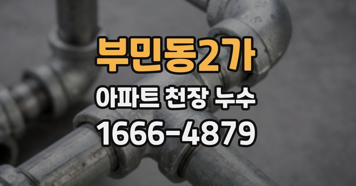 부민동2가 아파트 천장 누수
