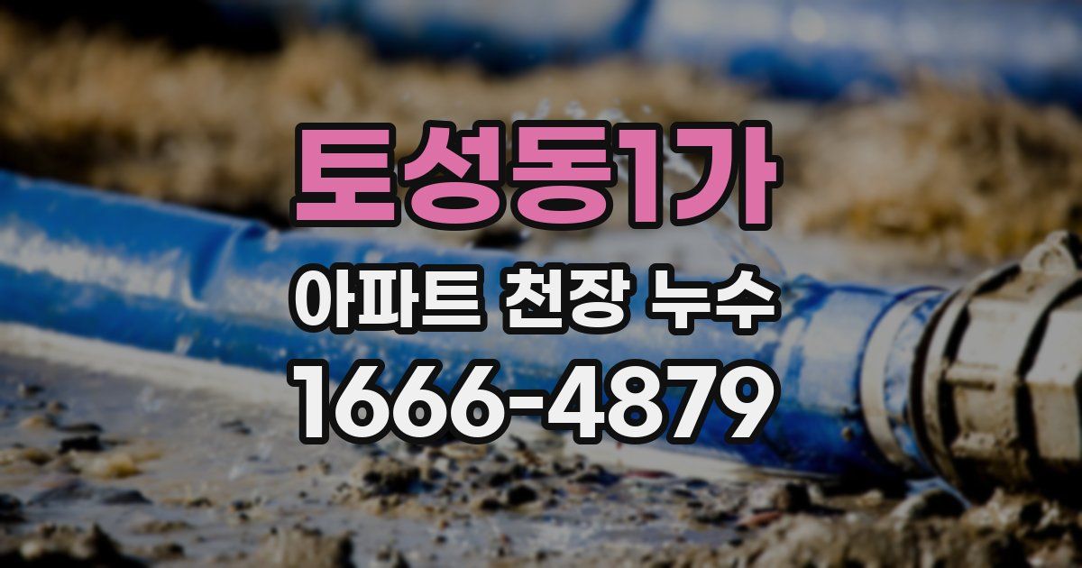 토성동1가 아파트 천장 누수
