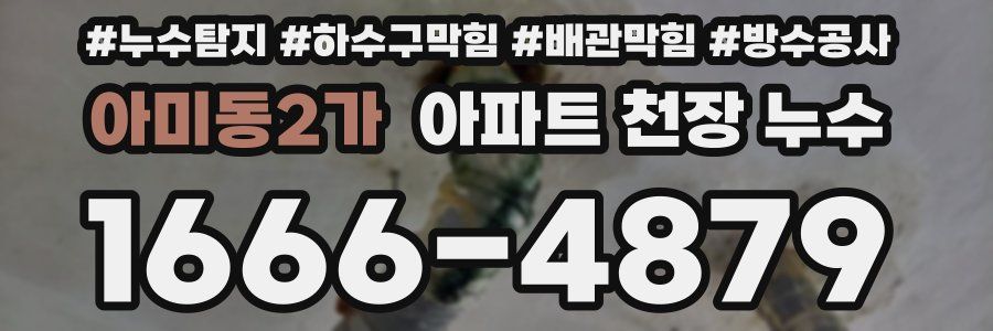 아미동2가 아파트 천장 누수