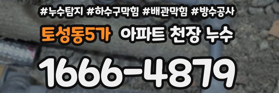 토성동5가 아파트 천장 누수