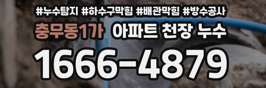 충무동1가 아파트 천장 누수