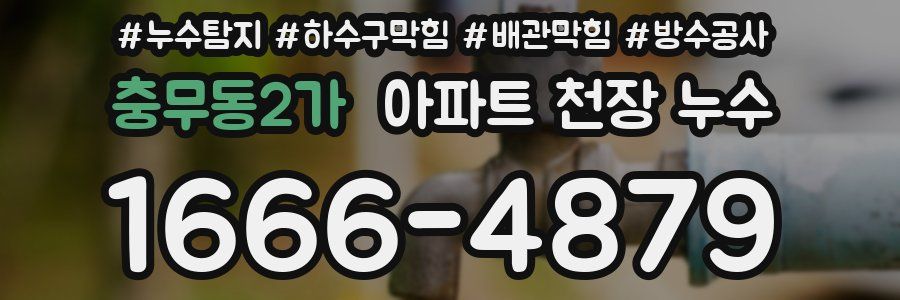 충무동2가 아파트 천장 누수