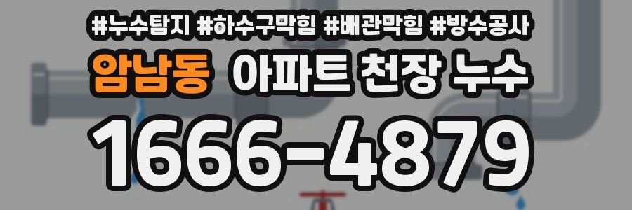 암남동 아파트 천장 누수