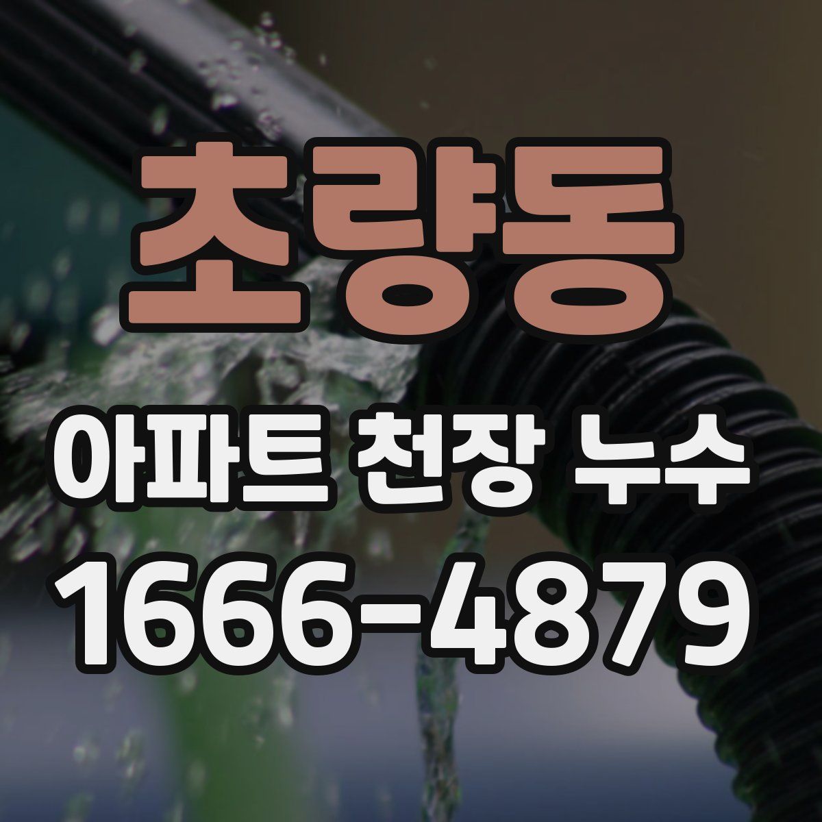 초량동 아파트 천장 누수