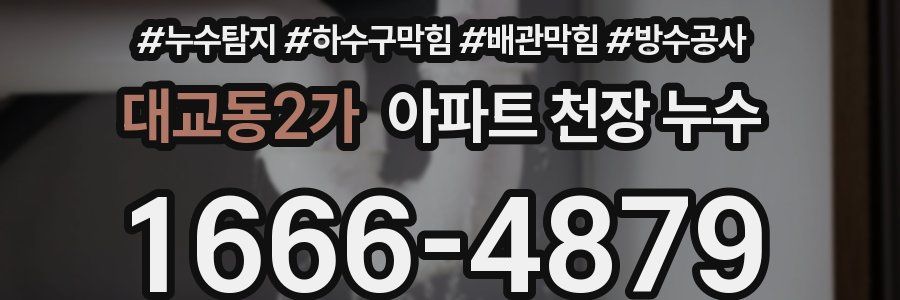 대교동2가 아파트 천장 누수