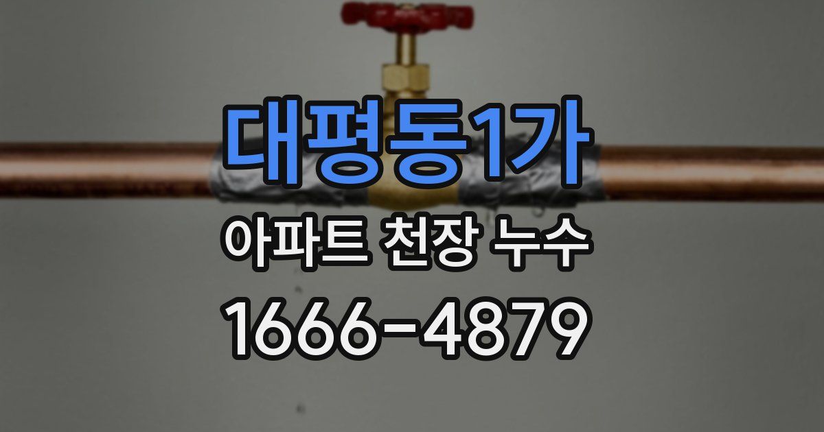 대평동1가 아파트 천장 누수
