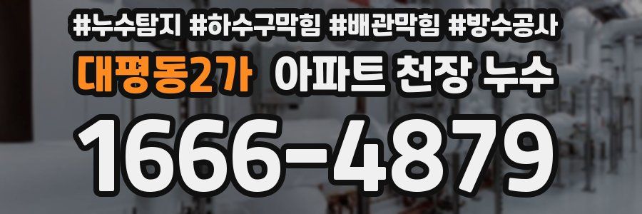 대평동2가 아파트 천장 누수