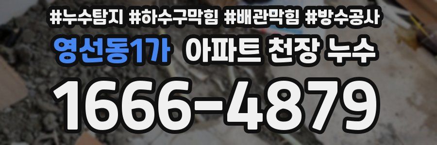 영선동1가 아파트 천장 누수