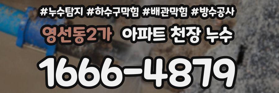 영선동2가 아파트 천장 누수