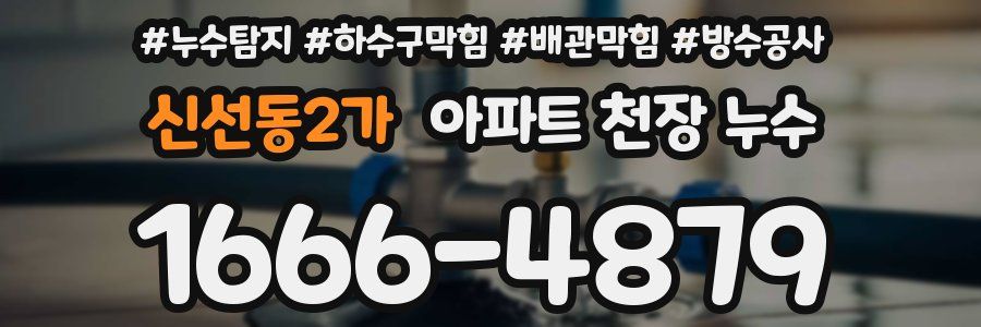 신선동2가 아파트 천장 누수