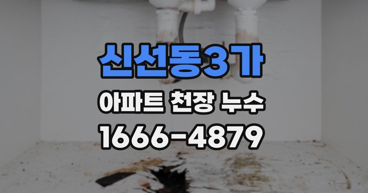 신선동3가 아파트 천장 누수