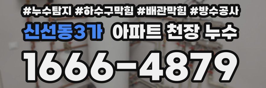 신선동3가 아파트 천장 누수