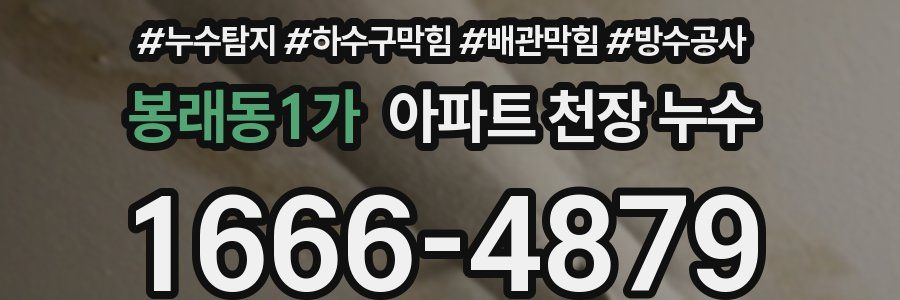 봉래동1가 아파트 천장 누수