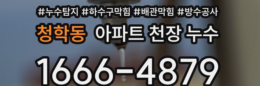 청학동 아파트 천장 누수