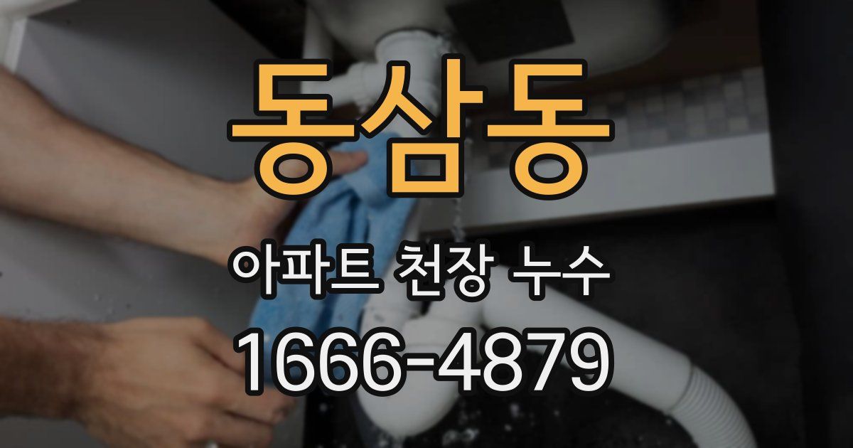 동삼동 아파트 천장 누수