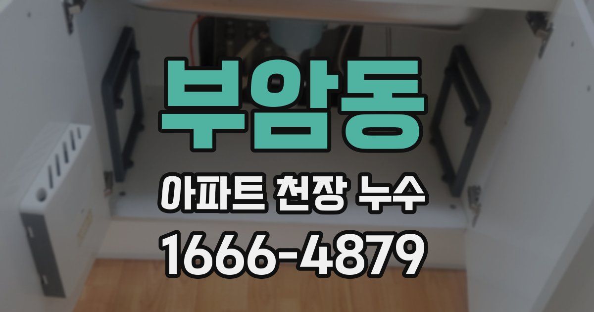 부암동 아파트 천장 누수