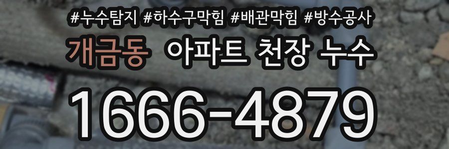 개금동 아파트 천장 누수