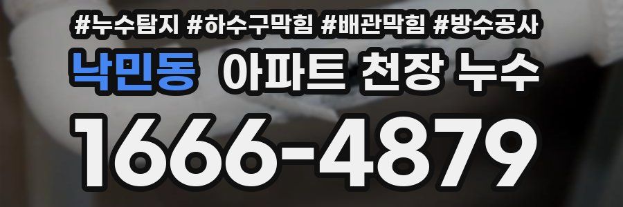 낙민동 아파트 천장 누수
