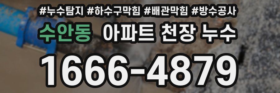 수안동 아파트 천장 누수